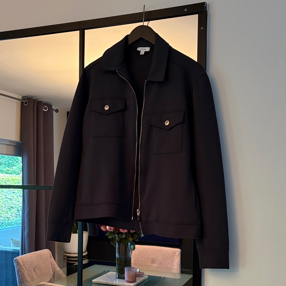 Reiss Men's Black Shirt Jacket